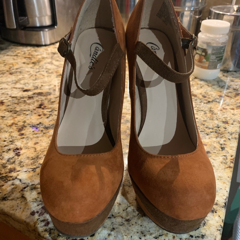 Candies Retro Color Block Platform Heels Women’s … - image 4